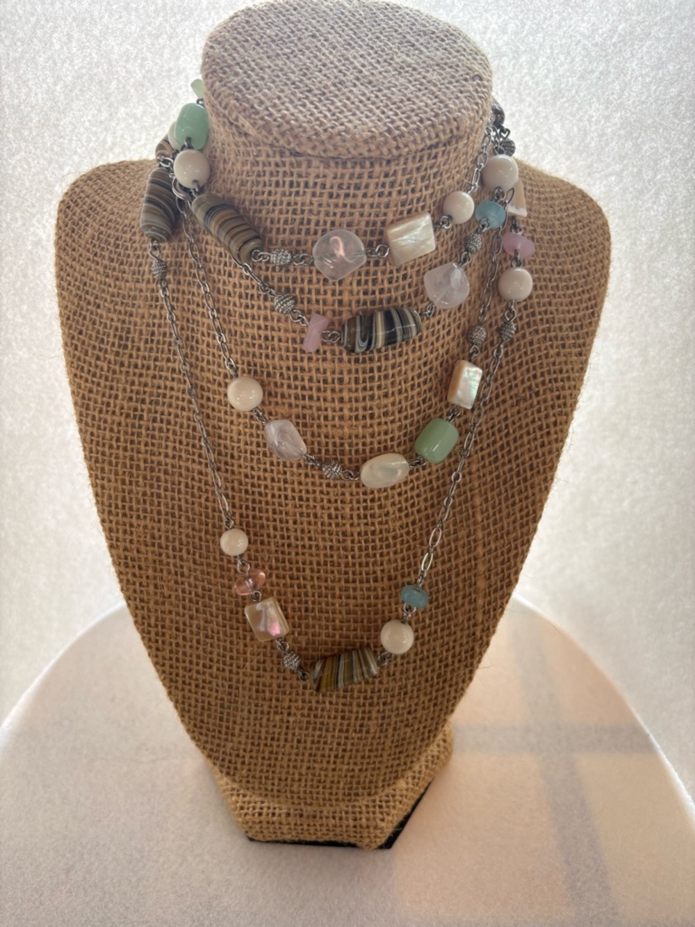 Lía Sophia Collections Multi-stone Station Necklace